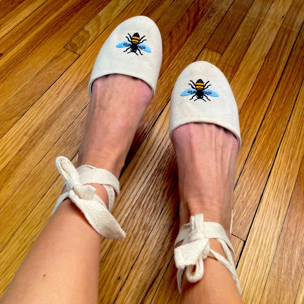 Embroidered Espadrille Shoes